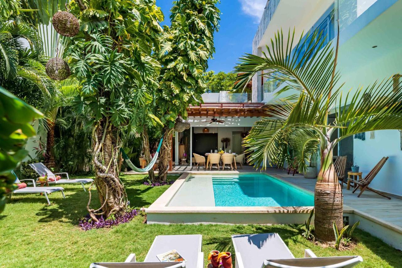Chic & Mexican Villa, A True Oasis Pool, Security Tulum Exteriör bild